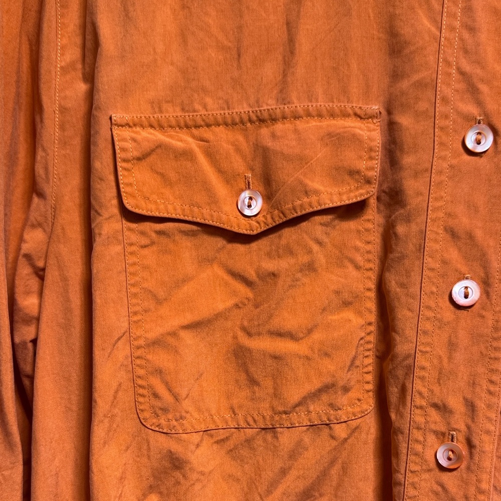 Mondi Rust Button-Up Blouse - Picture 3 of 7